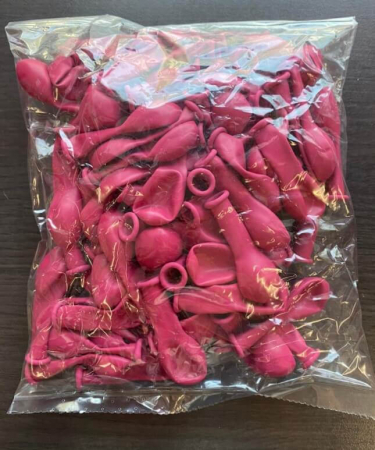Set 100 baloane latex roz 13 cm [4]