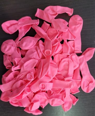 Set 100 baloane latex roz deschis 13cm [2]