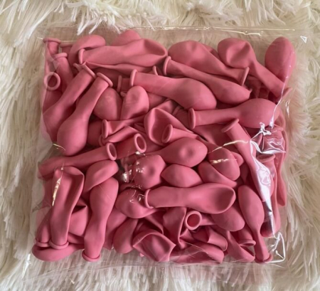 Set 100 baloane latex roz deschis 13 cm [3]