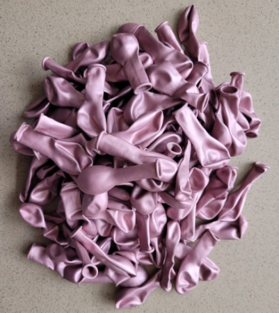 Set 100 baloane latex roz deschis chrome 13 cm [5]