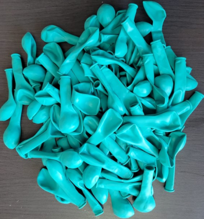 Set 100 baloane latex verde menta 13 cm [2]