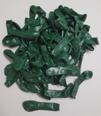 Set 100 baloane latex verde padure clear 13 cm [3]