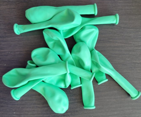 Set 100 baloane verde menta 13 cm [4]
