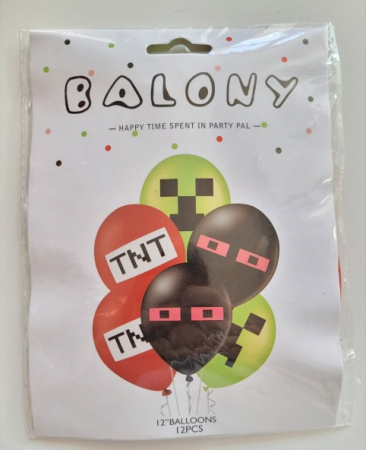 Set 12 baloane latex TNT / Roblox 30 cm [8]
