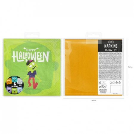 Set 12 servetele Halloween 33 cm [6]