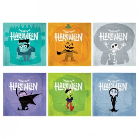 Servetele pentru petreceri - Set 12 servetele Halloween 33 cm