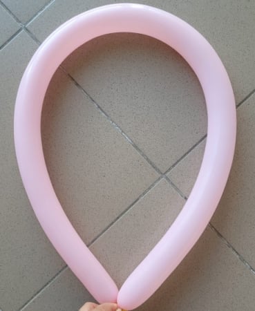 Set 15 baloane latex modelaj roz macaron 125 cm [1]