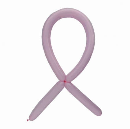 Set 15 baloane latex modelaj roz macaron 125 cm