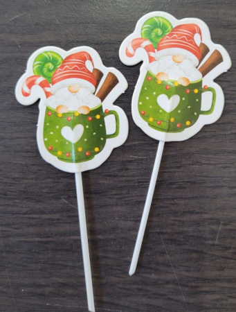 Set 16 decoratiuni briosa Craciun 5 cm [9]