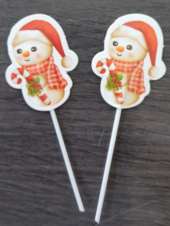 Set 16 decoratiuni briosa Craciun 5 cm [6]