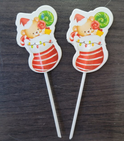 Set 16 decoratiuni briosa Craciun 5 cm [10]