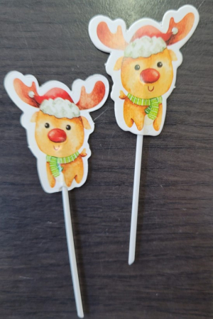 Set 16 decoratiuni briosa Craciun 5 cm [11]