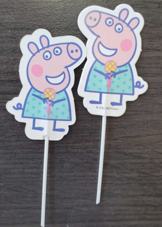 Set 16 decoratiuni briosa Peppa Pig 5 cm [9]
