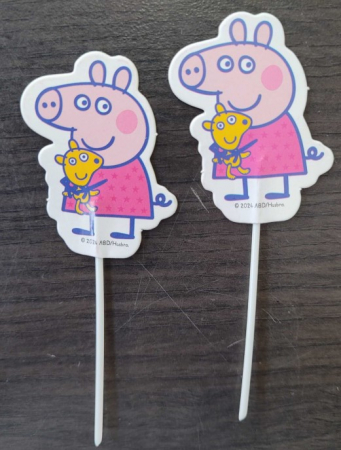 Set 16 decoratiuni briosa Peppa Pig 5 cm [5]