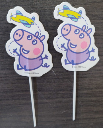 Set 16 decoratiuni briosa Peppa Pig 5 cm [6]