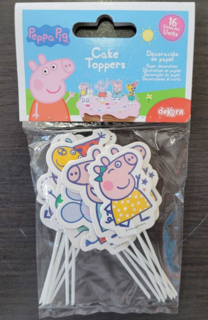 Set 16 decoratiuni briosa Peppa Pig 5 cm [13]