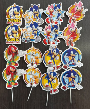 Set 16 decoratiuni briosa Sonic 5 cm [1]