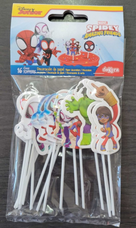 Set 16 decoratiuni briosa Spidey 5 cm [12]