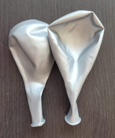Set 2 baloane jumbo chrome argintiu 45 cm [3]
