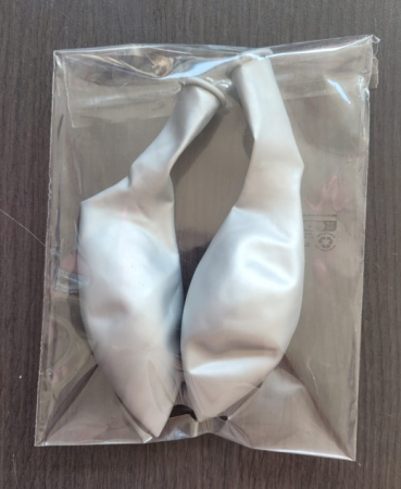 Set 2 baloane jumbo chrome argintiu 45 cm [4]