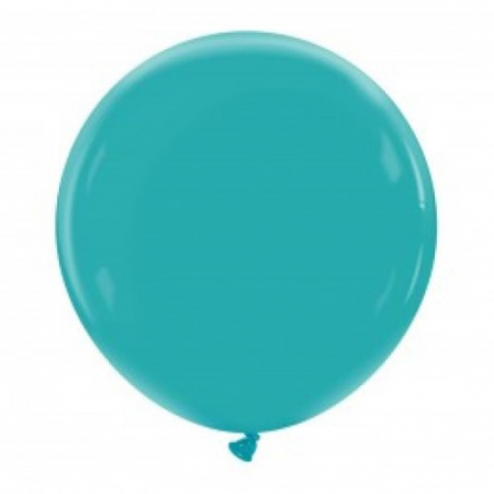 Zoo - Decoratiuni pentru petrecere tematica - Set 2 baloane latex jumbo aqua green / verde marin 45 cm
