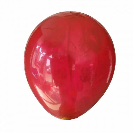 Baloane din latex sidefate & metalizate - Set 2 baloane latex jumbo cranberry / merisor clear 46 cm