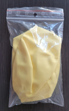 Set 2 baloane latex jumbo galben macaron 45 cm [4]