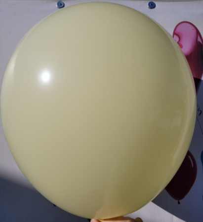 Set 2 baloane latex jumbo galben macaron 45 cm [2]
