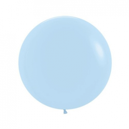 Sonic - Set 2 baloane latex jumbo macaron albastru deschis 45 cm