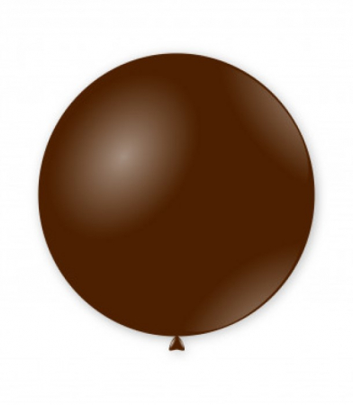 Gumball - Decoratiuni pentru petrecere tematica - Set 2 baloane latex jumbo maro inchis 38 cm