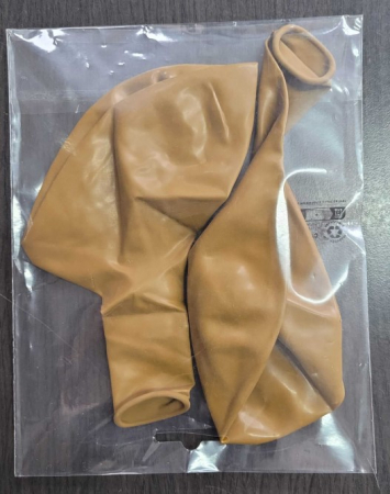 Set 2 baloane latex jumbo maro teracota 46 cm [4]