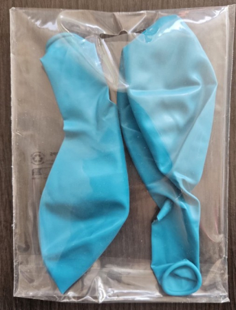 Set 2 baloane latex jumbo turcoaz 45 cm [4]