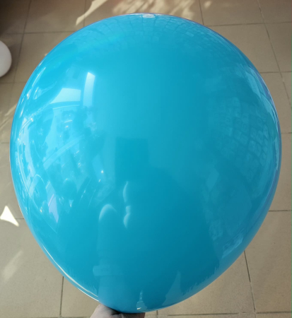 Set 2 baloane latex jumbo turcoaz 45 cm [2]
