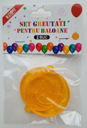 Set 2 greutati baloane smileface 8g / buc [5]
