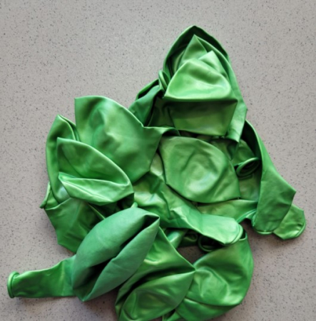 Set 20 baloane chrome verde deschis 30 cm [3]