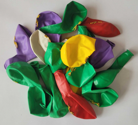 Set 20 baloane latex multicolore imprimate cu girafa 30 cm [7]