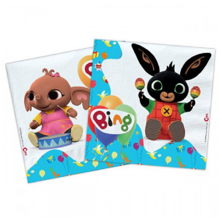 Bing - Baloane folie & latex - Set 20 servetele Bing 33 x 33 cm