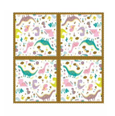Articole pentru petrecere - Set 20 servetele dinozaur 33 x 33 cm