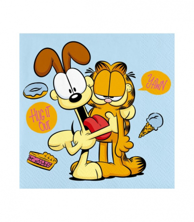 Servetele pentru petreceri - Set 20 servetele Garfield 33 cm
