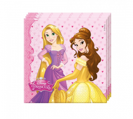 Printese Disney - Baloane - Set 20 servetele Princess Procos, 33x33 cm