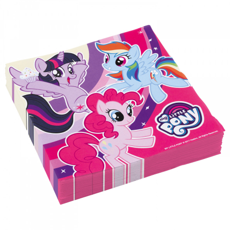 My Little Pony - Decoratiuni pentru petrecere tematica - Set 20 servetele hartie My Little Pony 33 x 33 cm