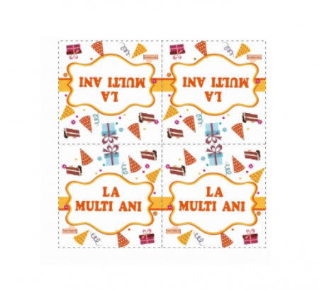 Servetele pentru petreceri - Set 20 servetele La multi ani cadou 33 cm