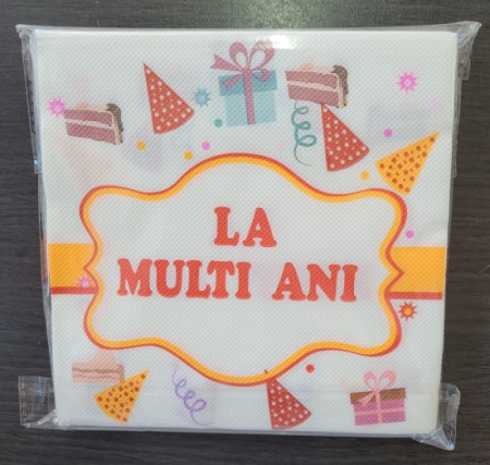 Set 20 servetele La multi ani cadou 33 cm [4]