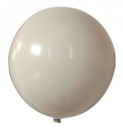 Retro - Set 25 baloane latex alb nisip 30 cm