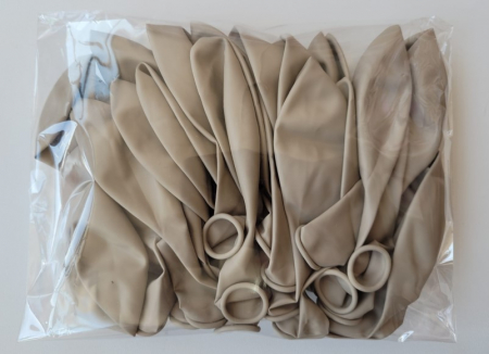 Set 25 baloane latex alb nisip 30 cm [5]