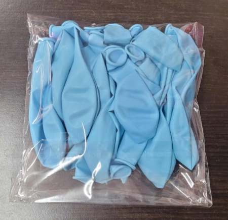 Set 25 baloane latex albastru macaron premium 30 cm [4]