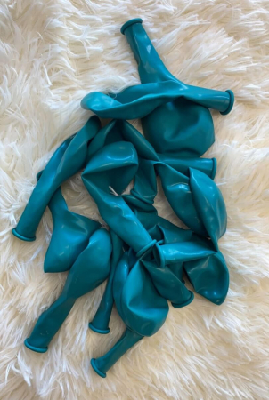 Set 25 Baloane latex aqua green/ verde marin 30cm [6]