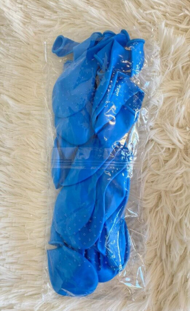 Set 25 Baloane latex bleo / albastru deschis 27 cm [3]