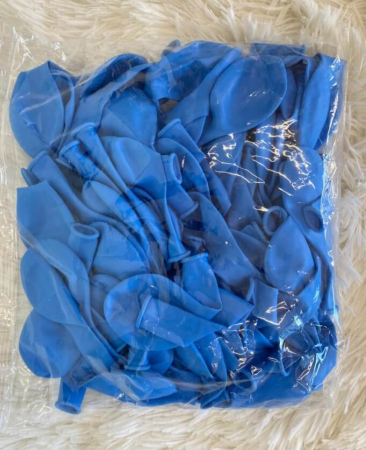 Set 25 Baloane latex bleo / albastru deschis 27 cm [4]