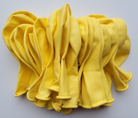 Set 25 baloane latex galben mustar 30 cm [2]